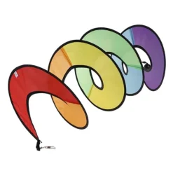 Spiral Rainbow Wind Strip Väderkvarn Färgglad Vindklocka för Trädgård Hem Utomhus Camping Tält Dekoration