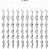 Spiralformad reflekterande fågelskrämma 10-pack Silver 30 cm