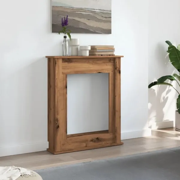 New Spiselkrans artisan ek 75x20x87,5 cm konstruerat trä Öppna Spisar