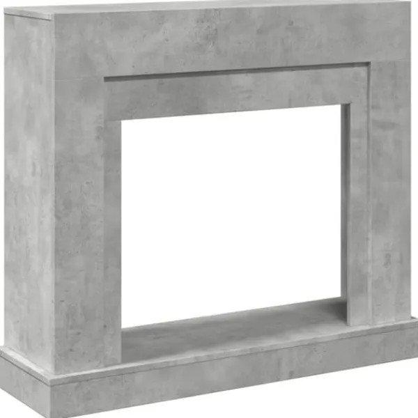 vidaXL Spiselkrans betonggrå 100x30x87,5 cm konstruerat trä