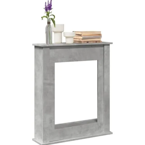 Discount Spiselkrans betonggrå 75x20x87,5 cm konstruerat trä Öppna Spisar
