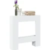 Outlet Spiselkrans vit 81x18x82 cm konstruerat trä Öppna Spisar
