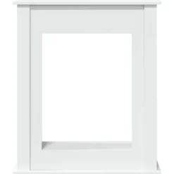 vidaXL Spiselkrans vit 75x20x87,5 cm konstruerat trä