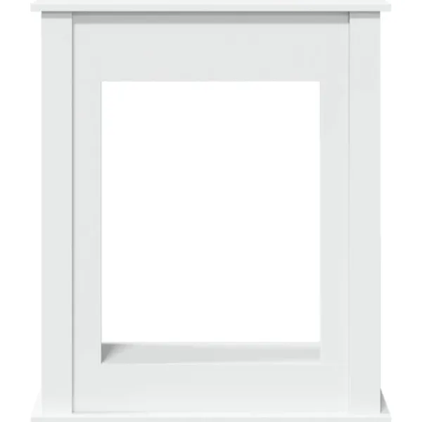 vidaXL Spiselkrans vit 75x20x87,5 cm konstruerat trä