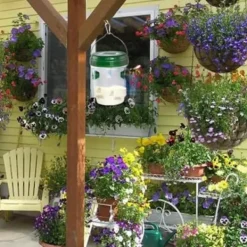 Outlet 2st getingfälla, soldriven LED-bidödare med hängande, fluginsektsfälla utomhus, fälla [117] För Fåglar & Småvilt