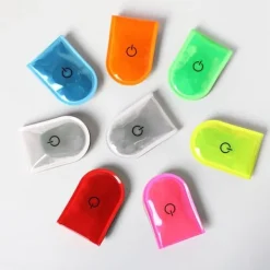 4st LED Ljus Magnetiska Clips Säkerhet Löpning Natt Camping Aktiviteter - Blå