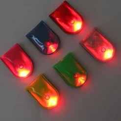 4st LED Ljus Magnetiska Clips Säkerhet Löpning Natt Camping Aktiviteter - Blå