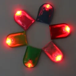 4st LED Ljus Magnetiska Clips Säkerhet Löpning Natt Camping Aktiviteter - Blå