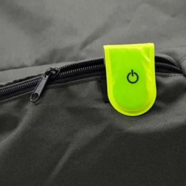 4st LED Ljus Magnetiska Clips Säkerhet Löpning Natt Camping Aktiviteter - Orange Säkerhetslampor