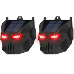 Discount 2st soldriven djuravvisande lampa Röd LED blinkande rovdjursavskräckande ljus Insektsmedel & Djuravvisande Medel