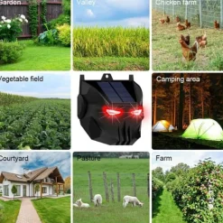 Discount 2st soldriven djuravvisande lampa Röd LED blinkande rovdjursavskräckande ljus Insektsmedel & Djuravvisande Medel
