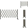 Staket - Living Trädgårdssstaket med spaljé grå 150x80 cm massivt granträ