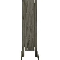 Staket - Living Trädgårdssstaket med spaljé grå 150x80 cm massivt granträ