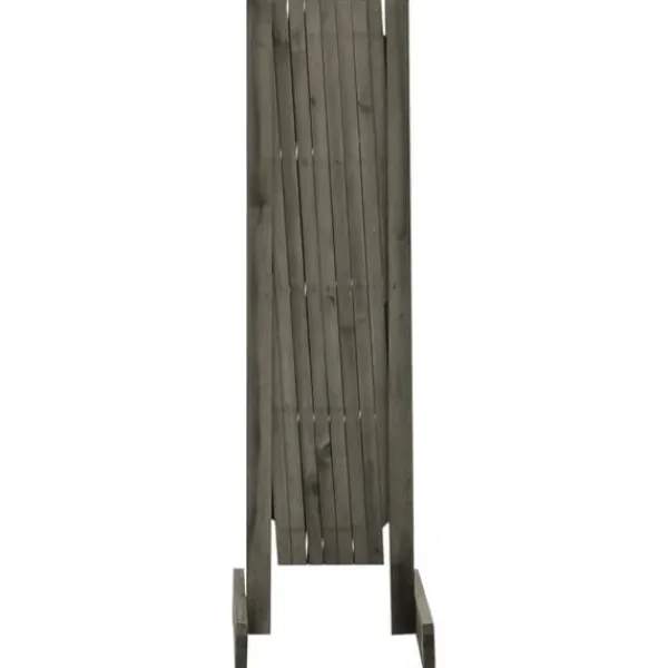 Staket - Living Trädgårdssstaket med spaljé grå 150x80 cm massivt granträ