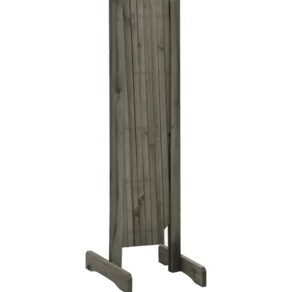 Staket - Living Trädgårdssstaket med spaljé grå 150x80 cm massivt granträ