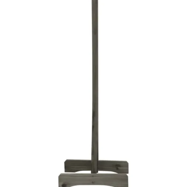 Staket - Living Trädgårdssstaket med spaljé grå 150x80 cm massivt granträ