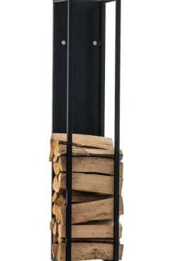Discount StandhoodTrek Spark - Fire Wood Holder - High Quality and Sustainability Color: Matte Black | Storlek: 180 cm Tillbehör Till Vedeldade Kaminer & Öppna Spisar