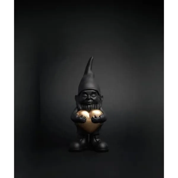 Hot STATUETTA ÄLSKARE SVART 12 CM BLOGO DESIGN Trädgårdsprydnader