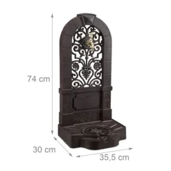 Sale Stående fontän, 74x35,5x30 cm, Brun Fontäner & Dammar