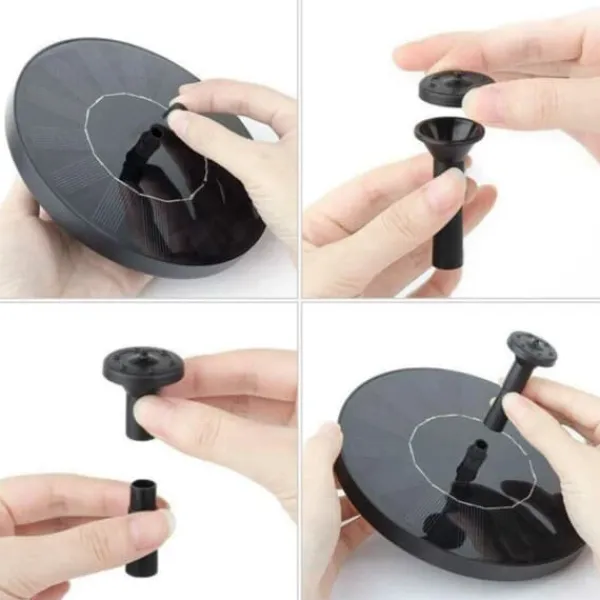 Online Stor Solcellsdriven Fontän med Batteri och Belysning 16cm Fontäner & Dammar