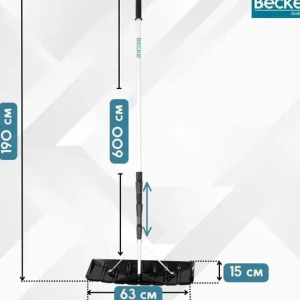 Clearance Stor teleskopisk snöskyffel tak snöröjning aluminium 600cm Snöborttagning