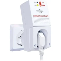 Hot Strömbortfall-Varnare Protector 30003 över uttaget Brandlarm