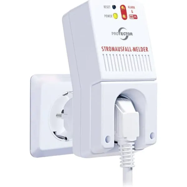 Hot Strömbortfall-Varnare Protector 30003 över uttaget Brandlarm