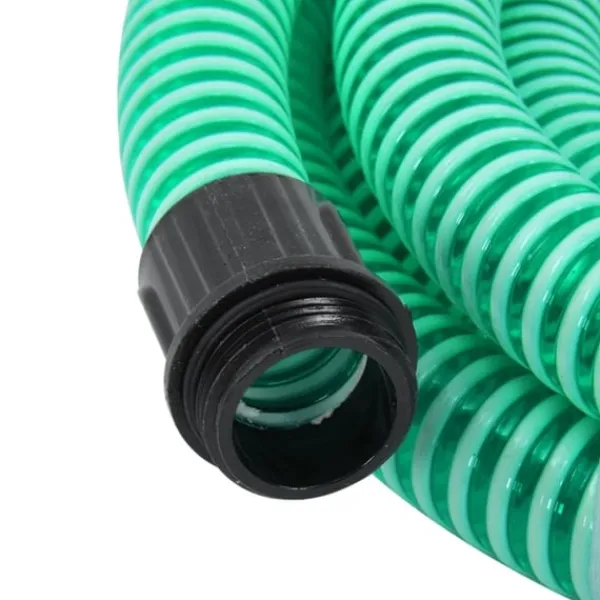 Clearance Sugslang med kopplingar mässing grön 1,1" 3 m PVC Bevattning