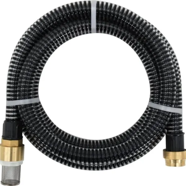 Online Sugslang med kopplingar mässing svart 1,1" 5 m PVC - Sugslang - Sugslangar - Home & Living Bevattning