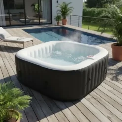 Online SUN SPA Laminerat fyrkantigt uppblåsbart spa - 6 personer - 1,85 x H 0,65 m Spa & Utomhusbad