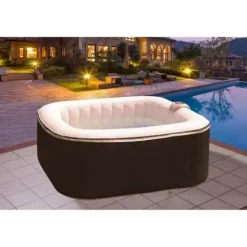 Online SUN SPA Laminerat fyrkantigt uppblåsbart spa 4 personer - 1,57 x 0,67 m Spa & Utomhusbad