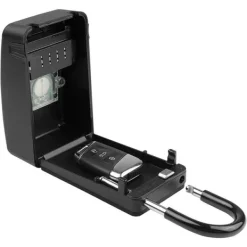 New Surflogic Padlock Keyguard Led Light Svart Kassaskåp