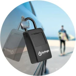 New Surflogic Padlock Keyguard Led Light Svart Kassaskåp