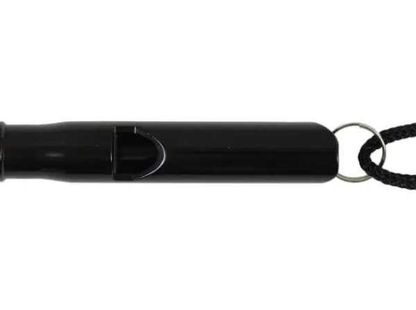 Survival Whistle - Aluminium - Svart