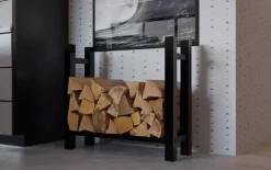 Svart träförvaring - bostad - robust stål, modern utseende