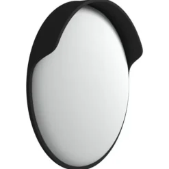 vidaXL Svart utomhus konvex trafikspegel 45 cm polykarbonat