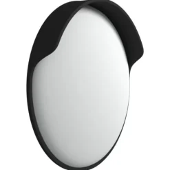 vidaXL Svart utomhus konvex trafikspegel 45 cm polykarbonat