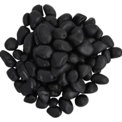 Discount Svarta stenar 10 kg 2-5 cm Trädgårdsstenar & Klivstenar