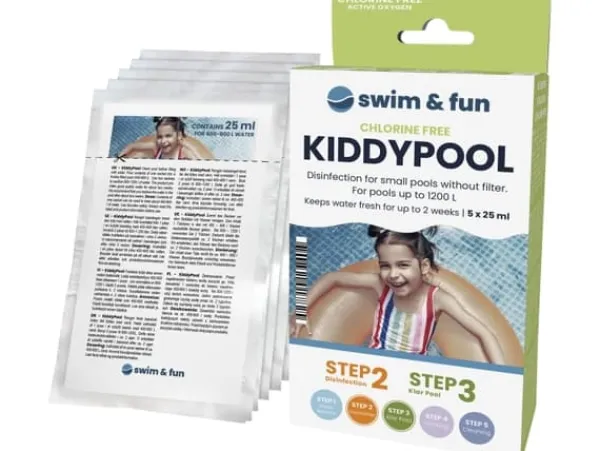 Clearance Swim&Fun KiddyPool för små pooler upp till 1200 L - 5 x 25 ml Pool- & Spatillbehör
