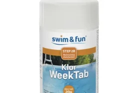 New Swim&Fun Klor WeekTab - Tabs 20 g - 1 kg - Steg 2B Pool- & Spatillbehör