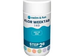 New Swim&Fun Klor WeekTab - Tabs 20 g - 1 kg - Steg 2B Pool- & Spatillbehör