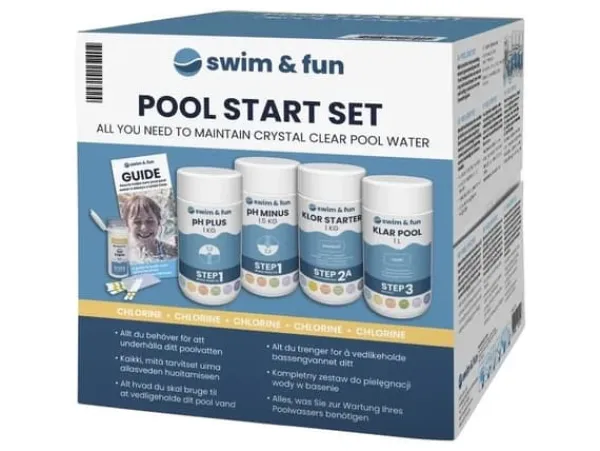 New Swim&Fun Pool Starter Set - Med klor Pool- & Spatillbehör