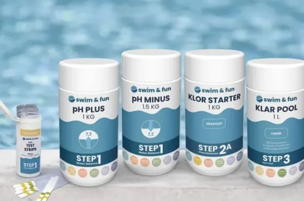 New Swim&Fun Pool Starter Set - Med klor Pool- & Spatillbehör