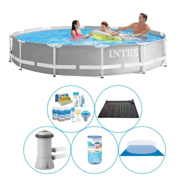 Online Swimming Pool Plus Tillbehör - 6-delad - Intex Prism Ram Rund 366x76 cm Pooler