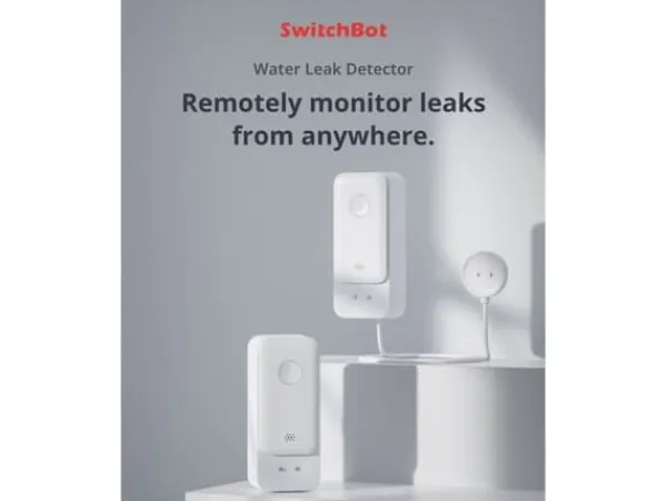 Clearance SwitchBot Water Leak Detector with Cable Läckagedetektorer