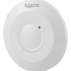 Sygonix SY-6118228 HF-rörelsedetektor Tak, Utanpåliggande 360 ° Relä Vit