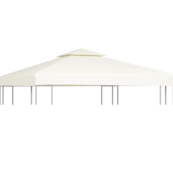 Tak till partytält & lusthus - Living Paviljongtak 310 g/m² 3 x 3 m gräddvit