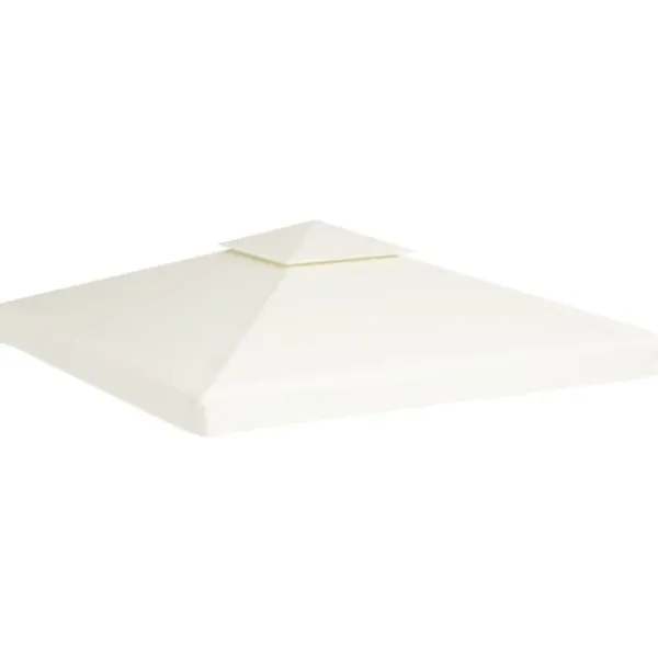 Tak till partytält & lusthus - Living Paviljongtak 310 g/m² 3 x 3 m gräddvit
