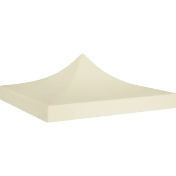 Tak till partytält 2x2 m - UV-beständig reservdel | Färg: Gräddvit | Storlek: 270 g/m²