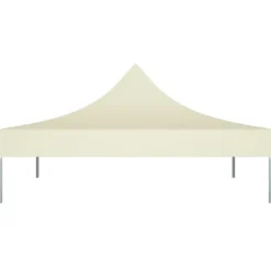 Tak till partytält 2x2 m - UV-beständig reservdel | Färg: Gräddvit | Storlek: 270 g/m²